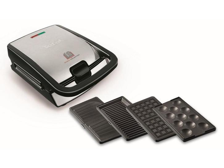 Tefal Snack Collection SW854D - Multisnack apparaat - 4, Elektronische apparatuur, Wafelijzers, Zo goed als nieuw, Verzenden