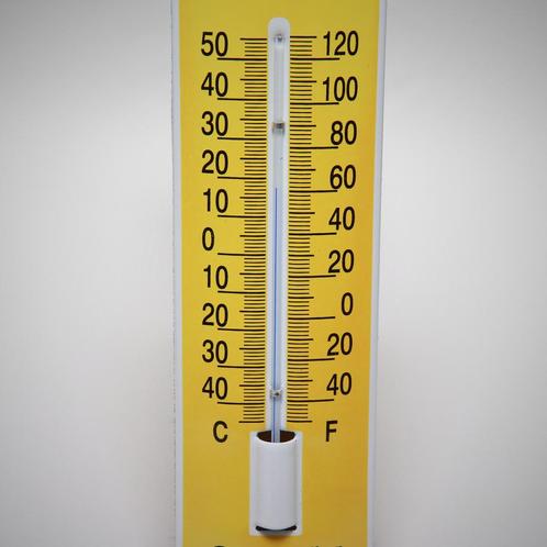Emaille thermometer Citroën 2CV, Verzamelen, Merken en Reclamevoorwerpen, Verzenden