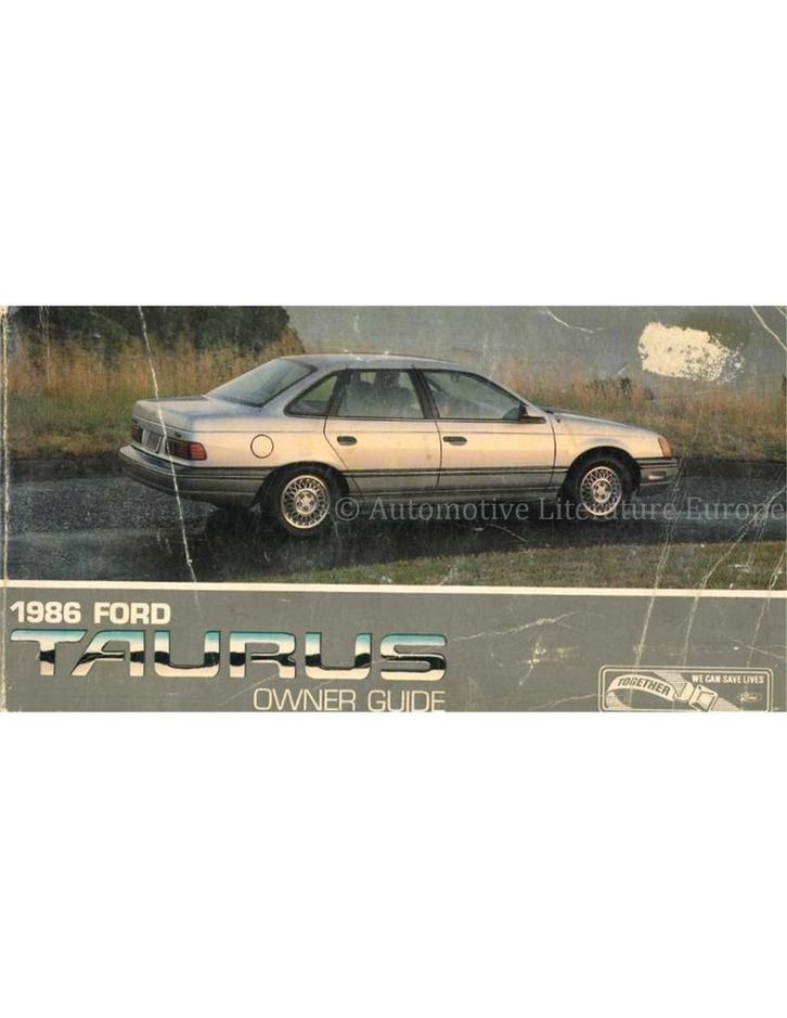 1986 FORD TAURUS INSTRUCTIEBOEKJE ENGELS (USA), Auto diversen, Handleidingen en Instructieboekjes
