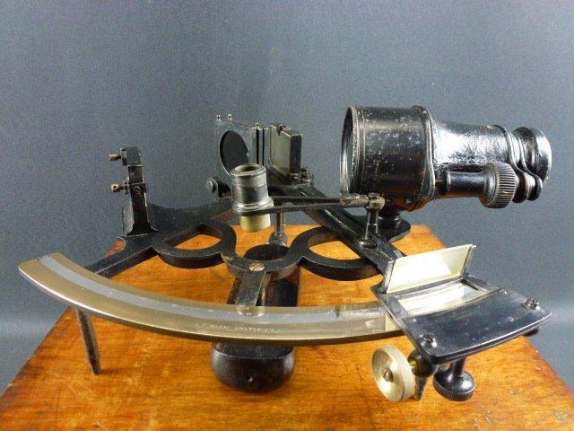 Sextant - Hout, Messing, Antiek en Kunst, Curiosa en Brocante