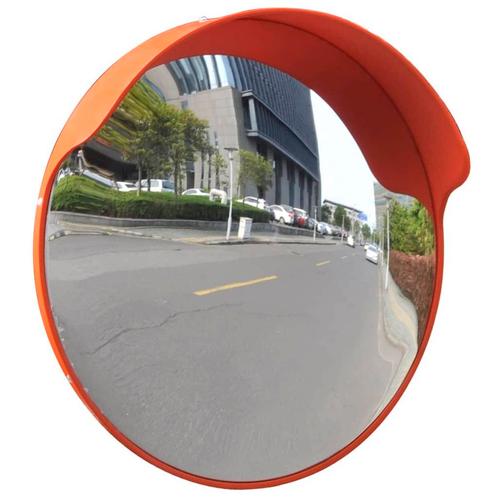 vidaXL Verkeersspiegel voor buiten 45 cm PC-kunststof oranje, Huis en Inrichting, Woonaccessoires | Wanddecoraties, Nieuw, Verzenden
