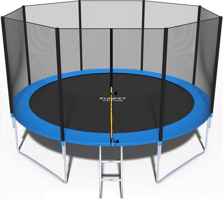 Grote Trampoline 404 cm met Veiligheidsnet - Inklapbare L..., Kinderen en Baby's, Speelgoed | Buiten | Trampolines, Nieuw, Ophalen of Verzenden