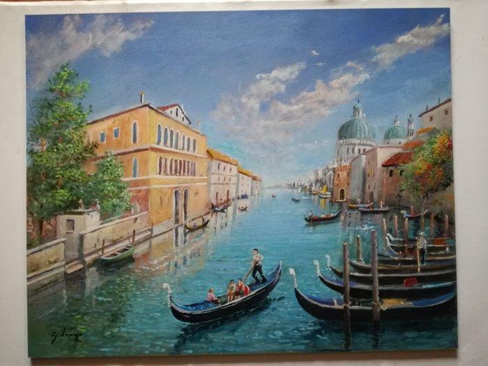 Giuseppe Luongo (1948) - Venezia, Antiek en Kunst, Kunst | Schilderijen | Klassiek