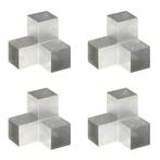 vidaXL Paalverbindingen 4 st Y-vorm 101x101 mm, Verzenden, Nieuw