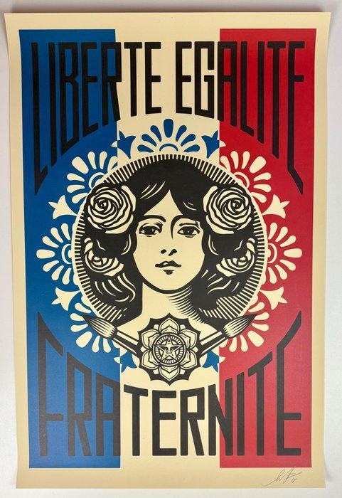 Shepard Fairey (OBEY) (1970) - Liberté, Égalité, Fraternité, Antiek en Kunst, Kunst | Tekeningen en Fotografie