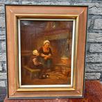 Bernard Albert Henke, (1878-1949 ) - Het eten koken., Antiek en Kunst