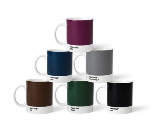 Pantone porseleinen mokken set van 6 - natuurlijke kleuren, Electroménager, Électroménager & Équipement Autre, Envoi