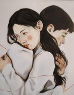 serena dambrosio - The Hug, Antiek en Kunst, Kunst | Schilderijen | Modern