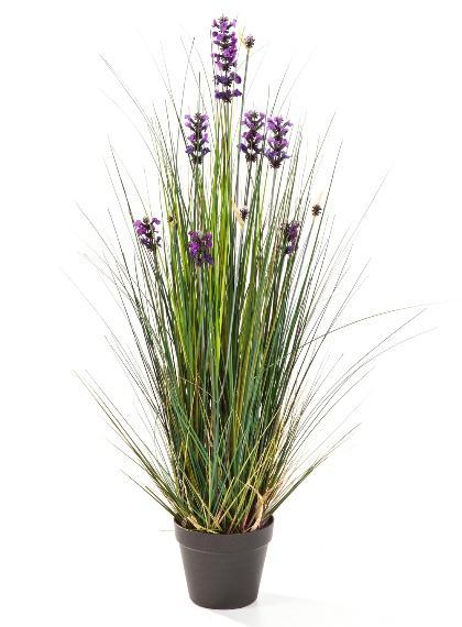 Kunstplant Lavendel Gras 90 cm, Huis en Inrichting, Kamerplanten, Verzenden
