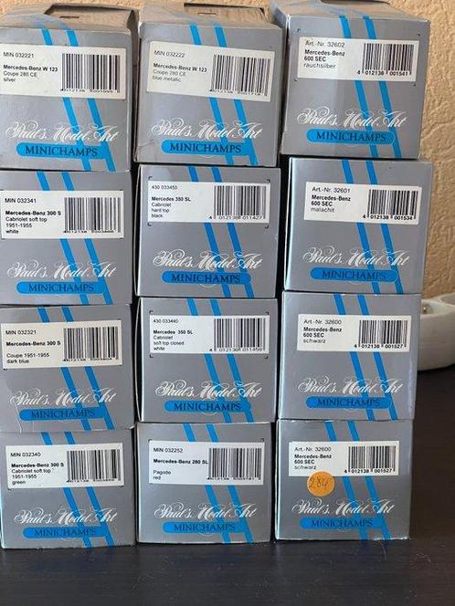 Minichamps 1:43 - Modelauto (12) - Mercedes Benz - lote x 12, Hobby en Vrije tijd, Modelauto's | 1:5 tot 1:12