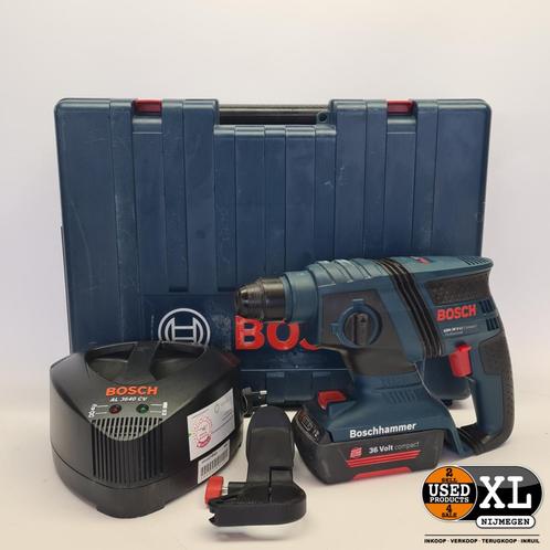 Bosch GBH 36V Li Incl. 2 accus en lader in koffer | Nett..., Doe-het-zelf en Bouw, Gereedschap | Boormachines, Zo goed als nieuw