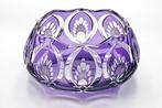 Haida art deco cut purple überfang glass bowl 1920 - Bol -