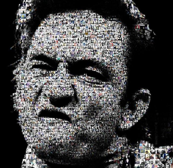 David Law - Crypto Johnny Cash - Format XL 60x60, Antiek en Kunst, Kunst | Designobjecten