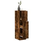 vidaXL Apothekerskast 30x41x118 cm bewerkt hout gerookt, Huis en Inrichting, Kasten | Overige, Verzenden, Nieuw