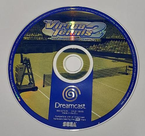 Virtua tennis 2 losse disc (Dreamcast tweedehands game), Games en Spelcomputers, Games | Sega, Ophalen of Verzenden