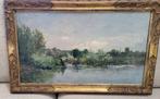 Karl Daubigny (1846-1886) - Bord de seine aux Andelys, Antiek en Kunst