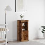 vidaXL Dressoir met LED-verlichting Oud Hout 41x37x100 cm, Verzenden, Nieuw