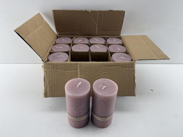 Veiling - 12x Essentials | roze kaarsen 7x14 cm, Maison & Meubles, Accessoires pour la Maison | Bougeoirs & Bougies