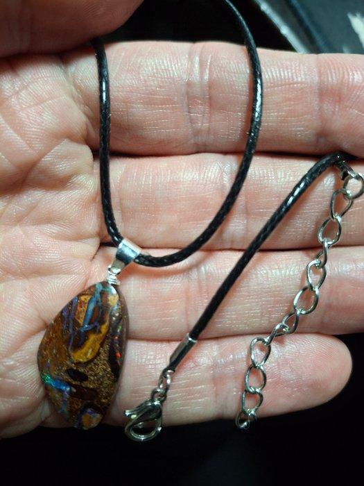 Opaal - Zilver - Hanger - Yowah-rotsblok, Collections, Minéraux & Fossiles