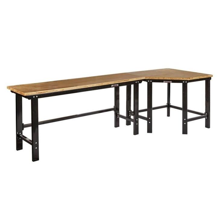 Werkbank hoekopstelling - Hoek werkbank 310 cm. lang zwart, Doe-het-zelf en Bouw, Werkbanken, Ophalen of Verzenden