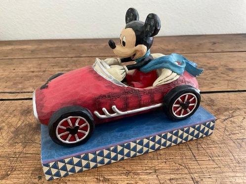 Disney, Enesco - Beeldje - Roadster Mickey - polystone, Verzamelen, Disney