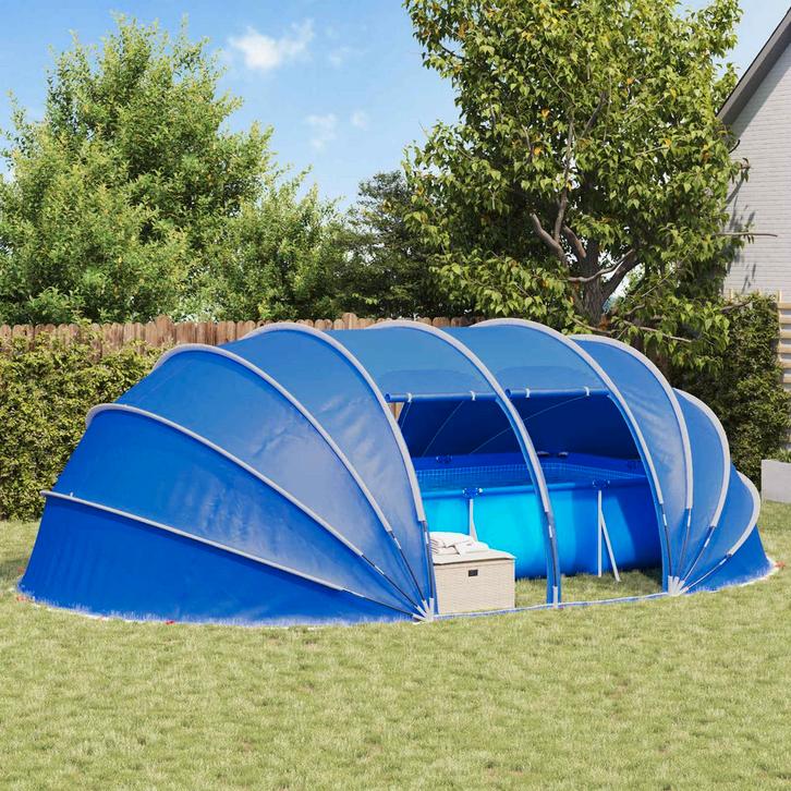 vidaXL Pool Tent Dome Groen 640 x 432 x 205 cm, Jardin & Terrasse, Piscines, Envoi