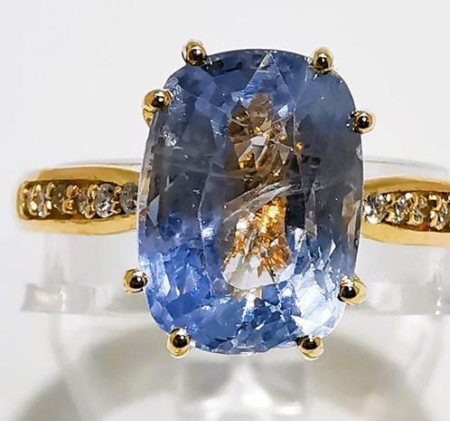 Zonder Minimumprijs - Ring - 18 karaat Geel goud, Birma 3,92, Handtassen en Accessoires, Ringen