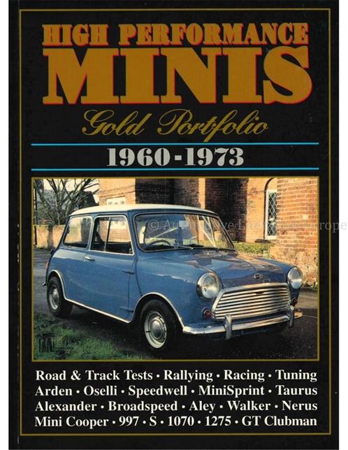HIGH PERFORMANCES MINIS GOLD PORTFOLIO 1960 - 1973, Livres, Autos | Livres