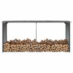 vidaXL Haardhoutschuur 330x92x153 cm gegalvaniseerd staal, Tuin en Terras, Verzenden, Nieuw