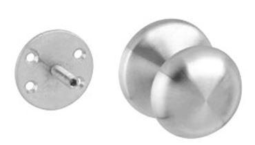 Intersteel Voordeurknop paddestoel rvs Eenzijdige montage, Doe-het-zelf en Bouw, Hang- en Sluitwerk, Ophalen of Verzenden