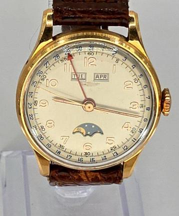 Grosjean Frères -18K Armbanduhr - Kalenderkomlikation -