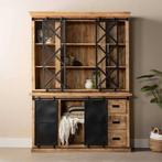 Buffetkast Mangohout Milan 200 X, Huis en Inrichting, Nieuw, 200 cm of meer, Industriële meubels, 25 tot 50 cm