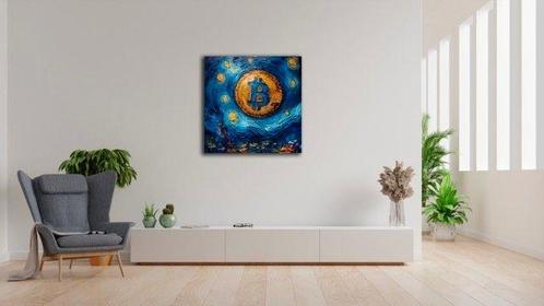 PLM-Art - Bitcoin Van Gogh Style, Antiek en Kunst, Kunst | Schilderijen | Modern