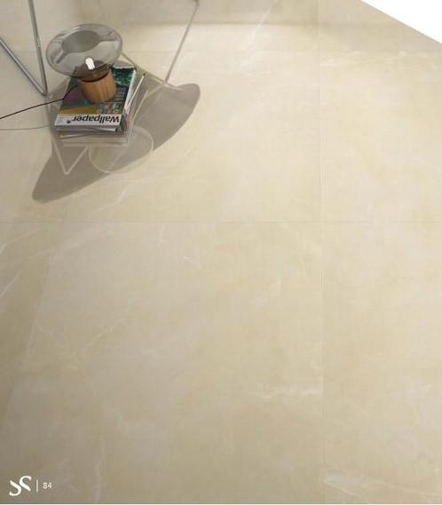 Eternal Creme Beige hoogglans 75x75 vloertegel, Doe-het-zelf en Bouw, Tegels, Ophalen of Verzenden