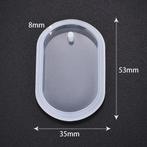 Siliconenmal ovaal voor sieraden of sleutelhanger epoxy, Hobby en Vrije tijd, Nieuw