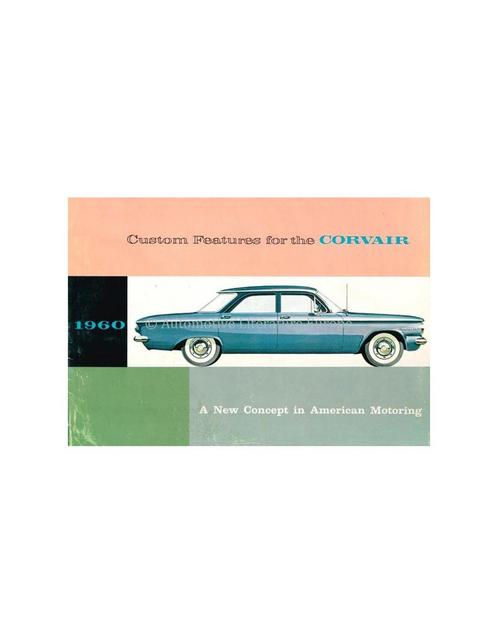 1960 CHEVROLET CORVAIR BROCHURE ENGELS (VS), Livres, Autos | Brochures & Magazines, Enlèvement ou Envoi