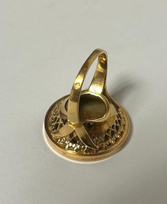 Ring - 18 karaat Geel goud - 18,00ct. tw., Handtassen en Accessoires, Ringen