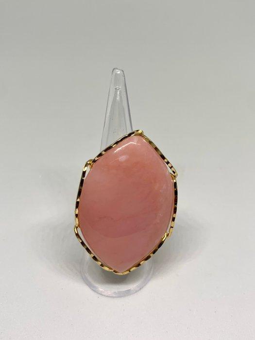 Quartz - Zilver - Ring - Ring in roze kwarts, Antiek en Kunst, Curiosa en Brocante