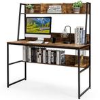 2dekans | Coast Bureau met Plank – 120x57x140 cm – Koffie –, Huis en Inrichting, Ophalen of Verzenden, Nieuw