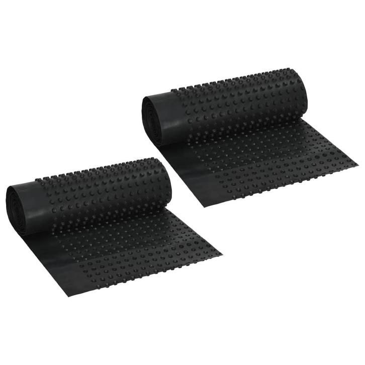 vidaXL Afvoerfolie noppen 2 st 400 g/m² 0,5x20 m HDPE, Doe-het-zelf en Bouw, Isolatie en Afdichting, Nieuw, Verzenden