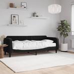 vidaXL Slaapbank met matras 80x200 cm fluweel zwart, Huis en Inrichting, Slaapkamer | Bedden, Verzenden, Nieuw
