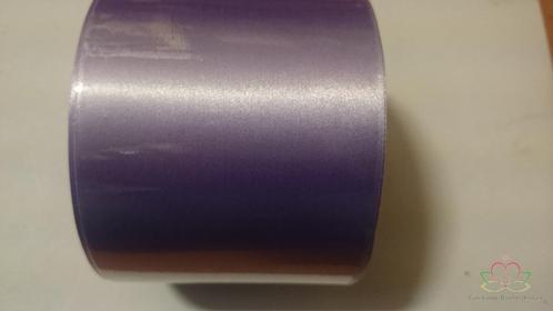 Lila lint 45 mm zilver opdruk +/- 50 cm., Huis en Inrichting, Woonaccessoires | Kunstplanten en Kunstbloemen, Nieuw