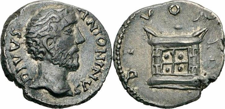 Nach 161 Roemisches Kaiserreich Divus Antoninus Pius Dena..., Postzegels en Munten, Munten en Bankbiljetten | Verzamelingen, Verzenden