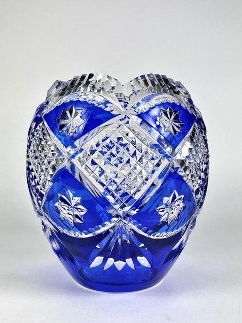 Val Saint Lambert - Jean Marie Kopek - Vase -  V113  -, Antiquités & Art, Antiquités | Verre & Cristal