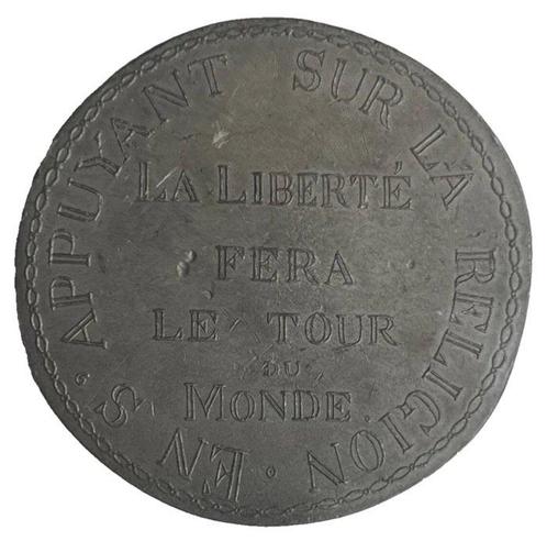 France. Medal La Liberté fera le tour du monde, 1848 Paris, Postzegels en Munten, Munten en Bankbiljetten | Toebehoren