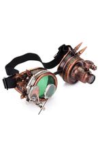 Goggles Steampunk Bril Spikes Vergrootglas Led Lampje Koper, Ophalen of Verzenden, Nieuw