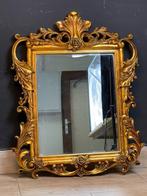 Wandspiegel- Barokke spiegel met facetgeslepen  - Hout, Antiquités & Art, Curiosités & Brocante