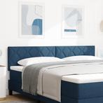 vidaXL LED Hoofdbord in Blauw met Diamantpatroon 180 cm, Verzenden, Nieuw