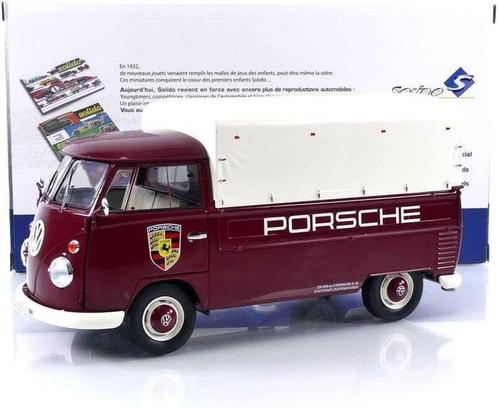 Solido - 1:18 - Volkswagen T1 Pick-Up Porsche Service 1950 -, Hobby en Vrije tijd, Modelauto's | 1:5 tot 1:12