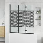 vidaXL Douche Omheining Zwart en Transparant 130 x 130 cm, Verzenden